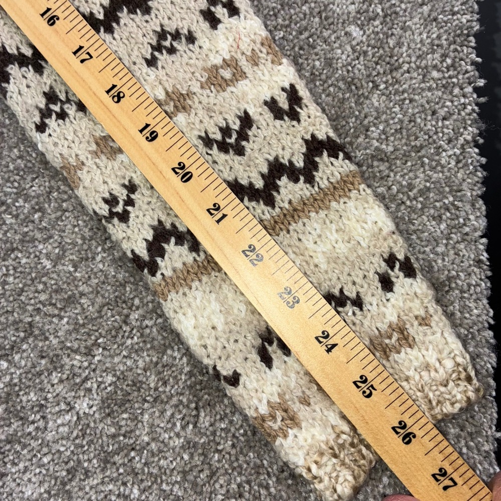 VTG Sonoma Jean‎ Company Womens Sweater S Beige Brown Knit Fair Isle Mock Neck - Picture 3 of 9